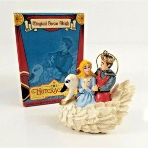 CVS Treasures The Nutcracker MAGICAL SWAN SLEIGH Ornament 2001 Ltd Edition NEW